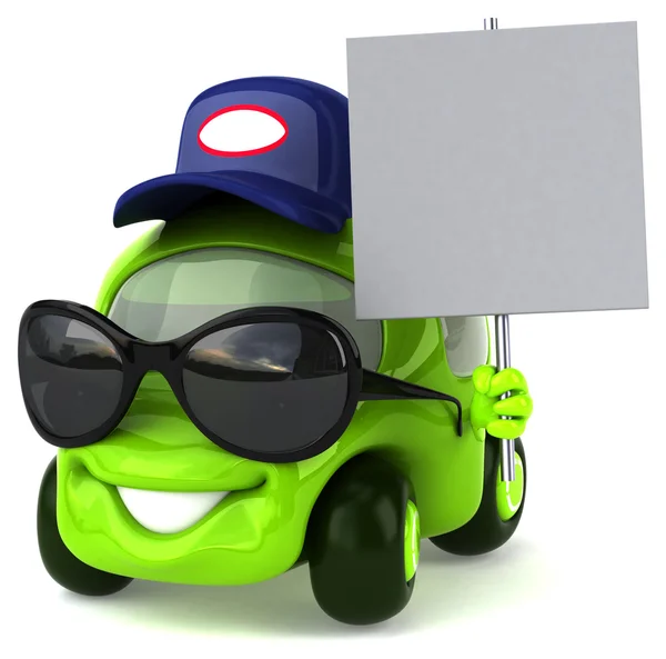 Leuke cartoon auto — Stockfoto