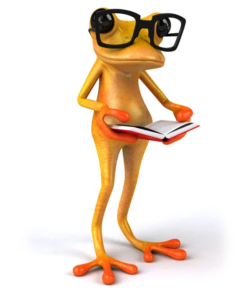 Fun cartoon frog — Stock Photo, Image