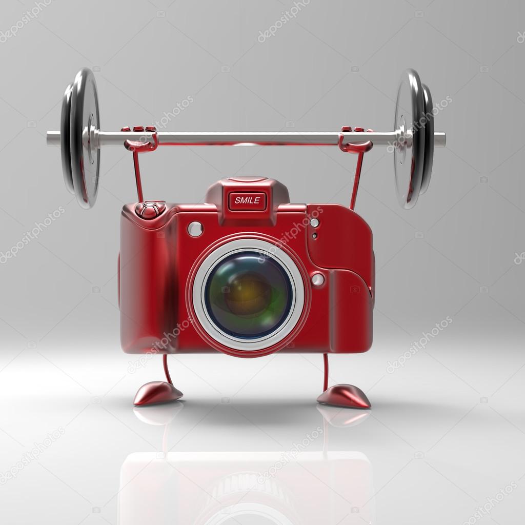 Fun camera with weights