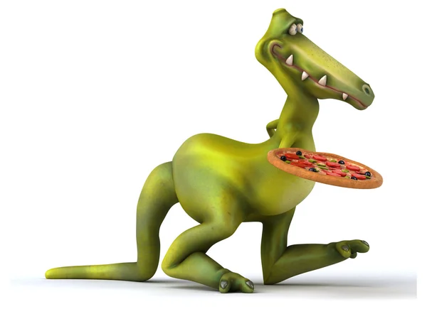 Смешной мультяшный динозавр — стоковое фото