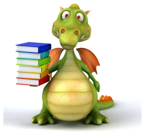 Leuke cartoon dragon — Stockfoto