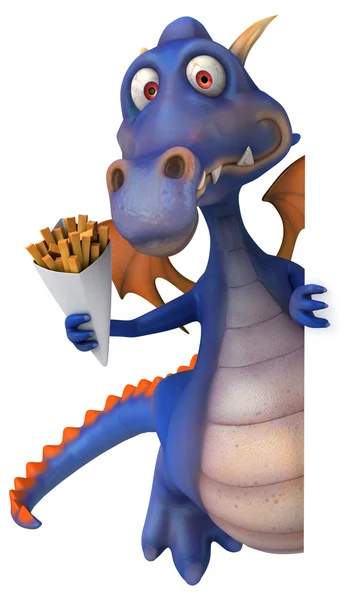 Fun cartoon dragon — Stock Photo, Image