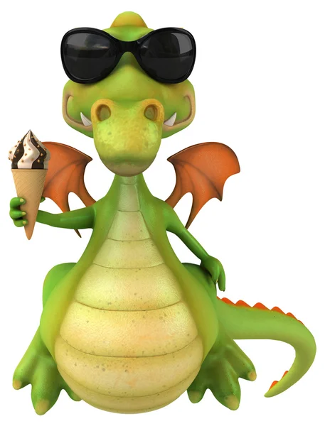 Fun cartoon dragon — Stock Photo, Image