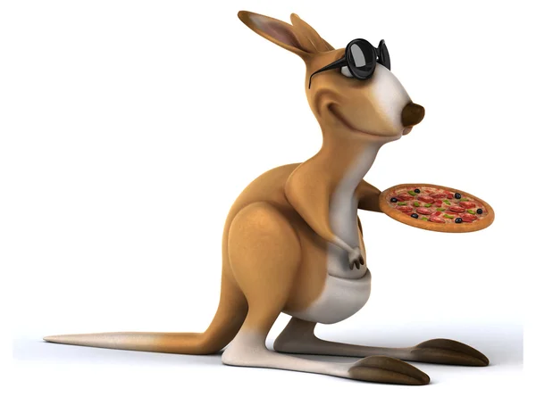 Funny cartoon kangaroo — Stock Photo, Image