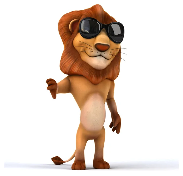 Fun cartoon lion — Stock Photo, Image