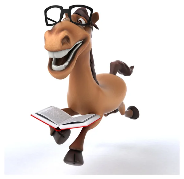 Divertente cavallo cartone animato — Foto Stock