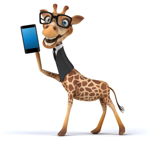Весёлый жираф — стоковое фото