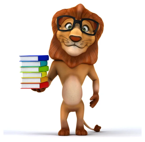 Rolig tecknad lejon — Stockfoto