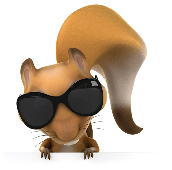 Fun cartoon squirrel — Stock Photo, Image