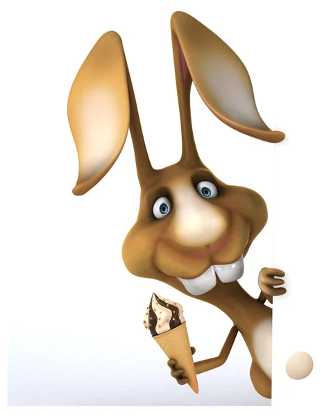 Divertido conejo de dibujos animados — Foto de Stock