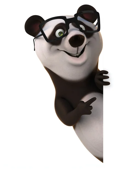 Śmieszna panda kreskówki — Zdjęcie stockowe