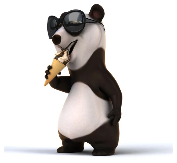 Funny cartoon panda — Stock Photo, Image