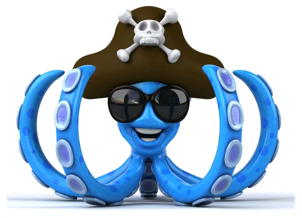 Grappige cartoon octopus — Stockfoto