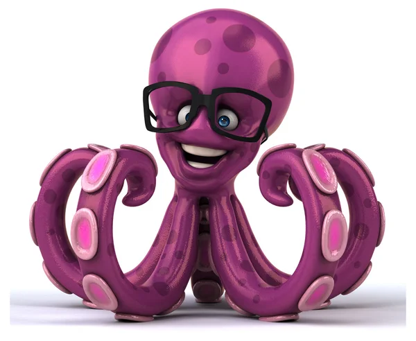 Funny cartoon octopus — Stock Photo, Image