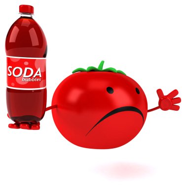 Eğlenceli çizgi film domates