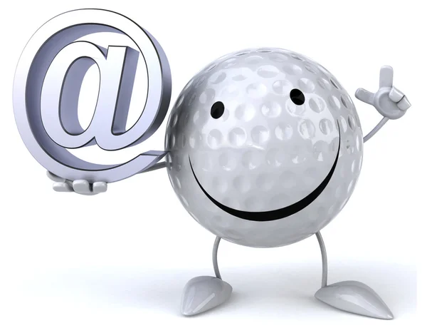 Cartoon-Golfball — Stockfoto