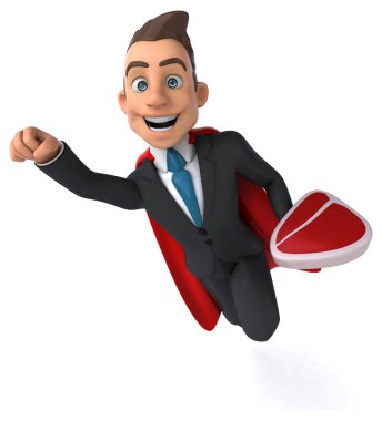 Eğlenceli karikatür işadamı