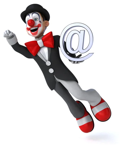 Spaß Cartoon Clown — Stockfoto