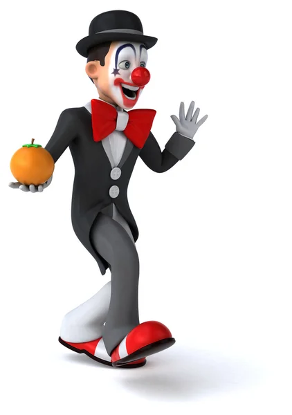 Fun cartoon clown — Stock Photo, Image