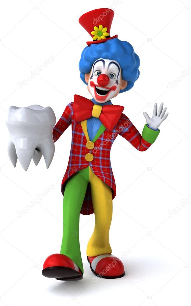 Fun cartoon clown