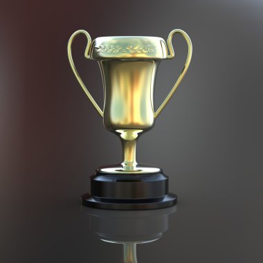 Kupa koyu gri arka plan üzerinde