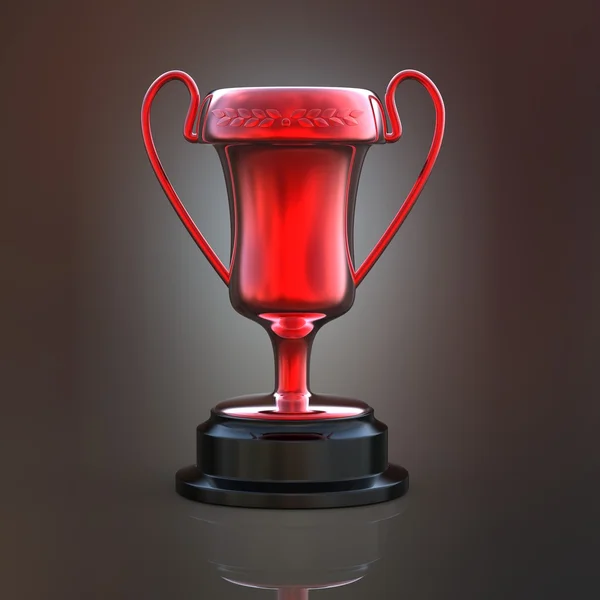 Trophy on dark grey background — Stock Photo, Image