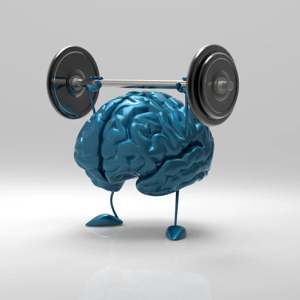 Fun cartoon Brain — Stock Photo, Image