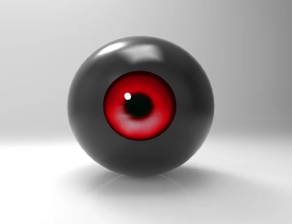Смішне чорне око мультфільму — стокове фото