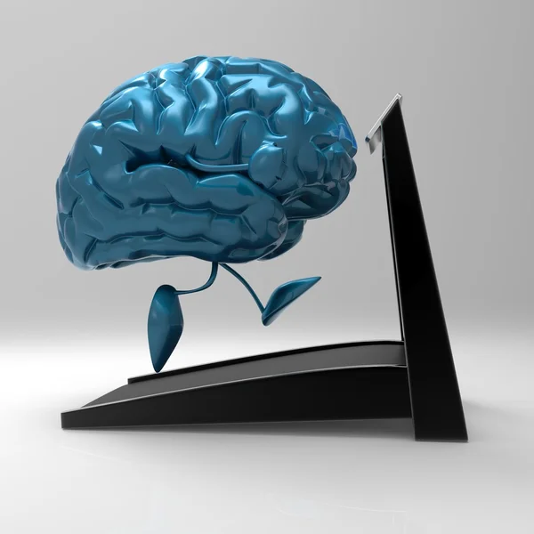 Divertido cerebro de dibujos animados — Foto de Stock