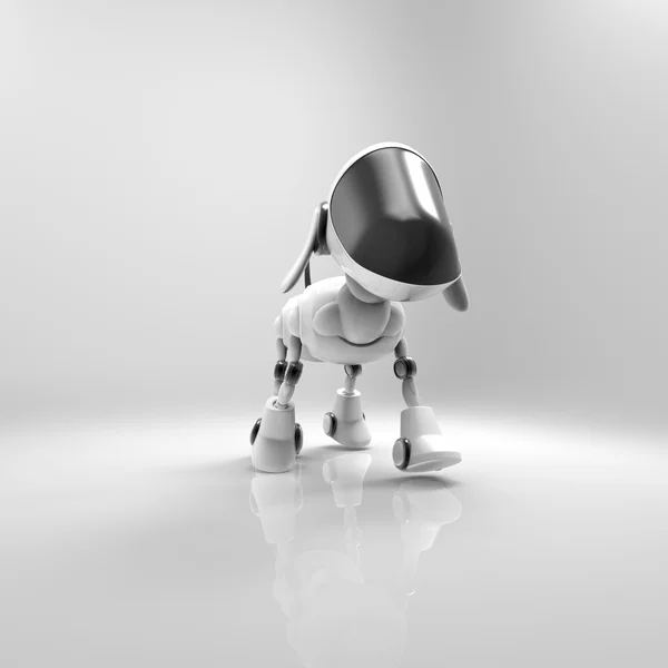 Robô do cão dos desenhos animados — Fotografia de Stock