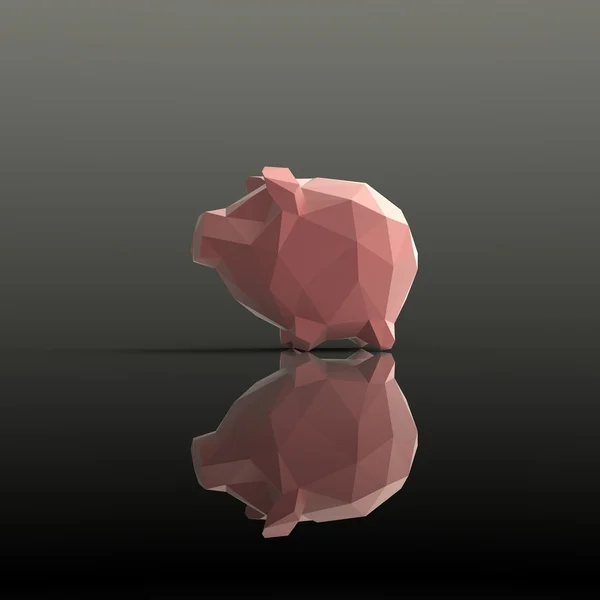Hexagram piggy bank — Stock Photo, Image