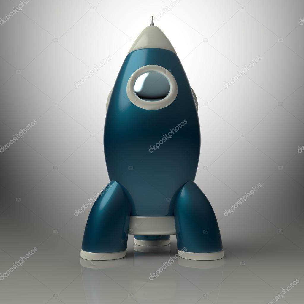 retro Rocket, illustration  