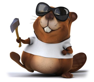 Beaver beyaz tshirt