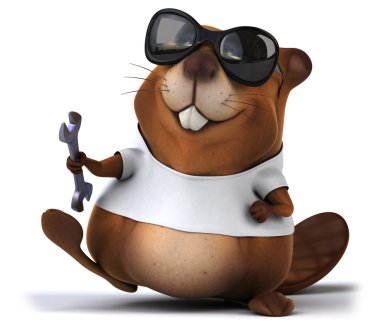 Beaver beyaz tshirt