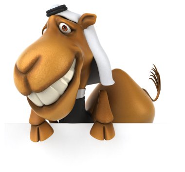 komik karikatür deve