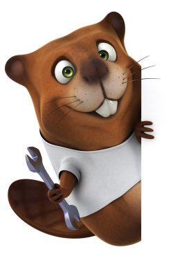 Beaver beyaz tshirt