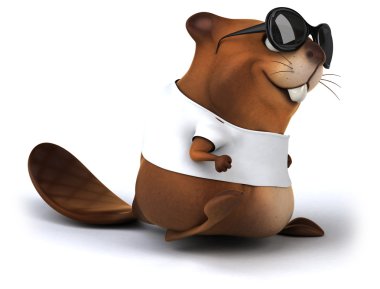 Beaver beyaz tshirt