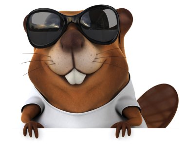 Beaver beyaz tshirt