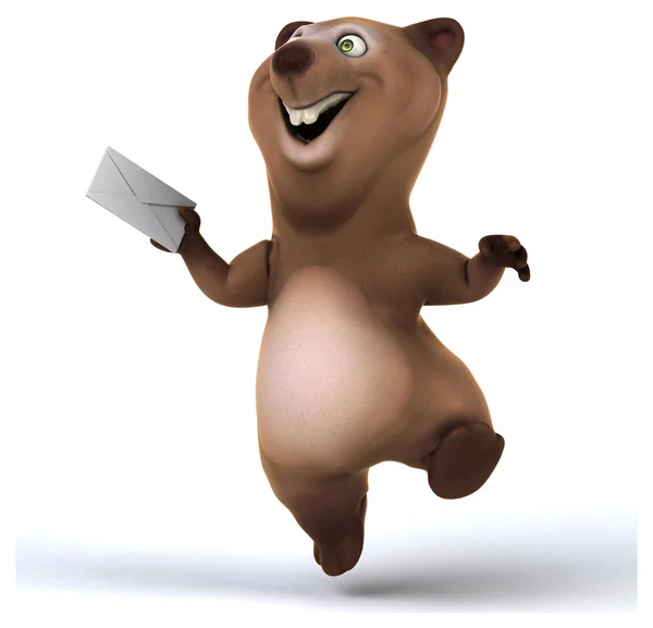 Fun cartoon bear — Stock Photo, Image