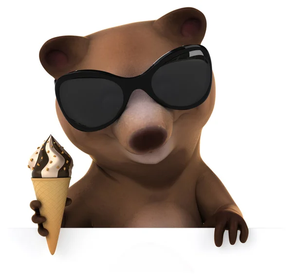 Fun cartoon bear — Stock Photo, Image