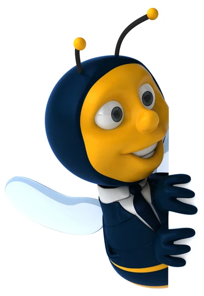 Funny cartoon bee — Zdjęcie stockowe