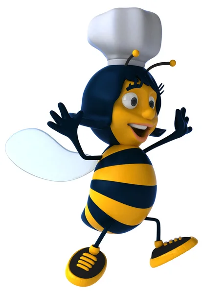 Смешная мультяшная пчела — стоковое фото