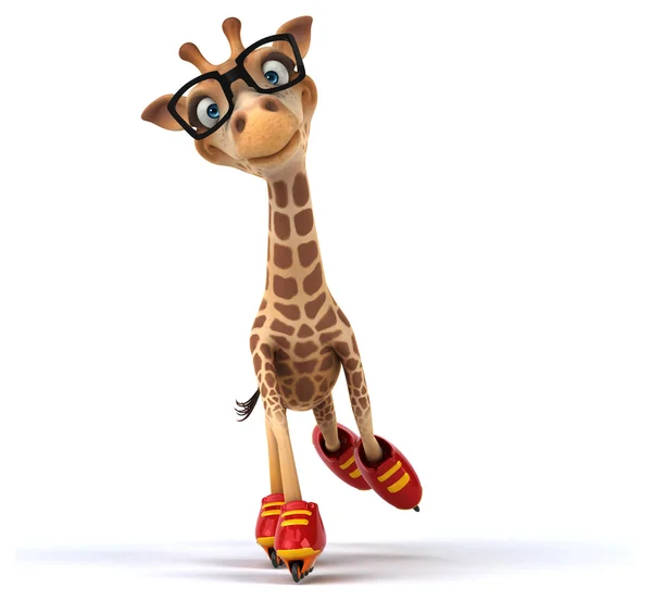 Funny cartoon giraffe — Stock Photo, Image