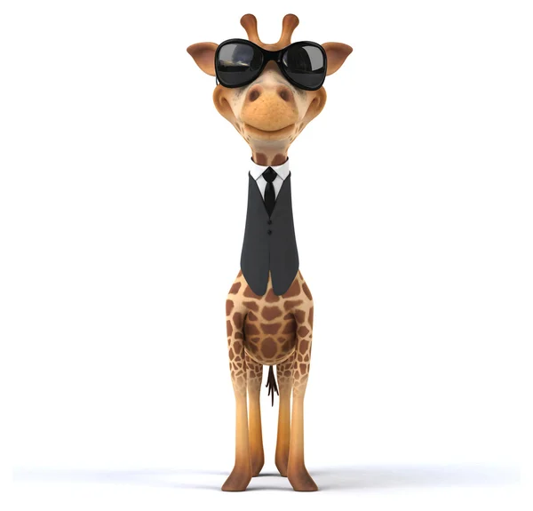 Girafa divertida dos desenhos animados — Fotografia de Stock