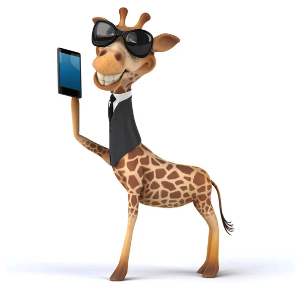 Leuke cartoon giraffe — Stockfoto