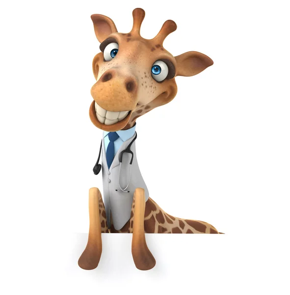 Leuke cartoon giraffe — Stockfoto