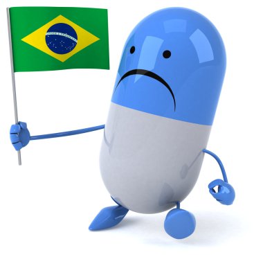 çizgi film hap bayrak ile