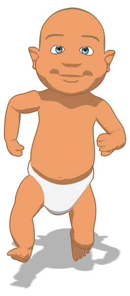 Divertido bebé de dibujos animados — Foto de Stock
