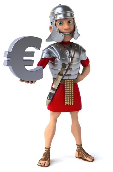 Divertido soldado romano de dibujos animados —  Fotos de Stock