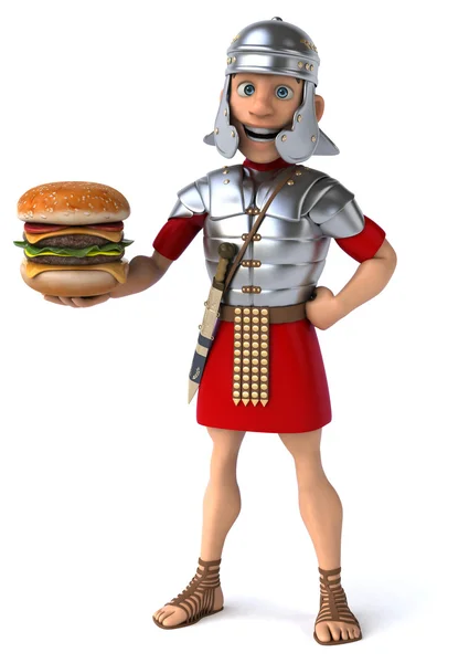 Spaß Cartoon römischen Soldaten — Stockfoto